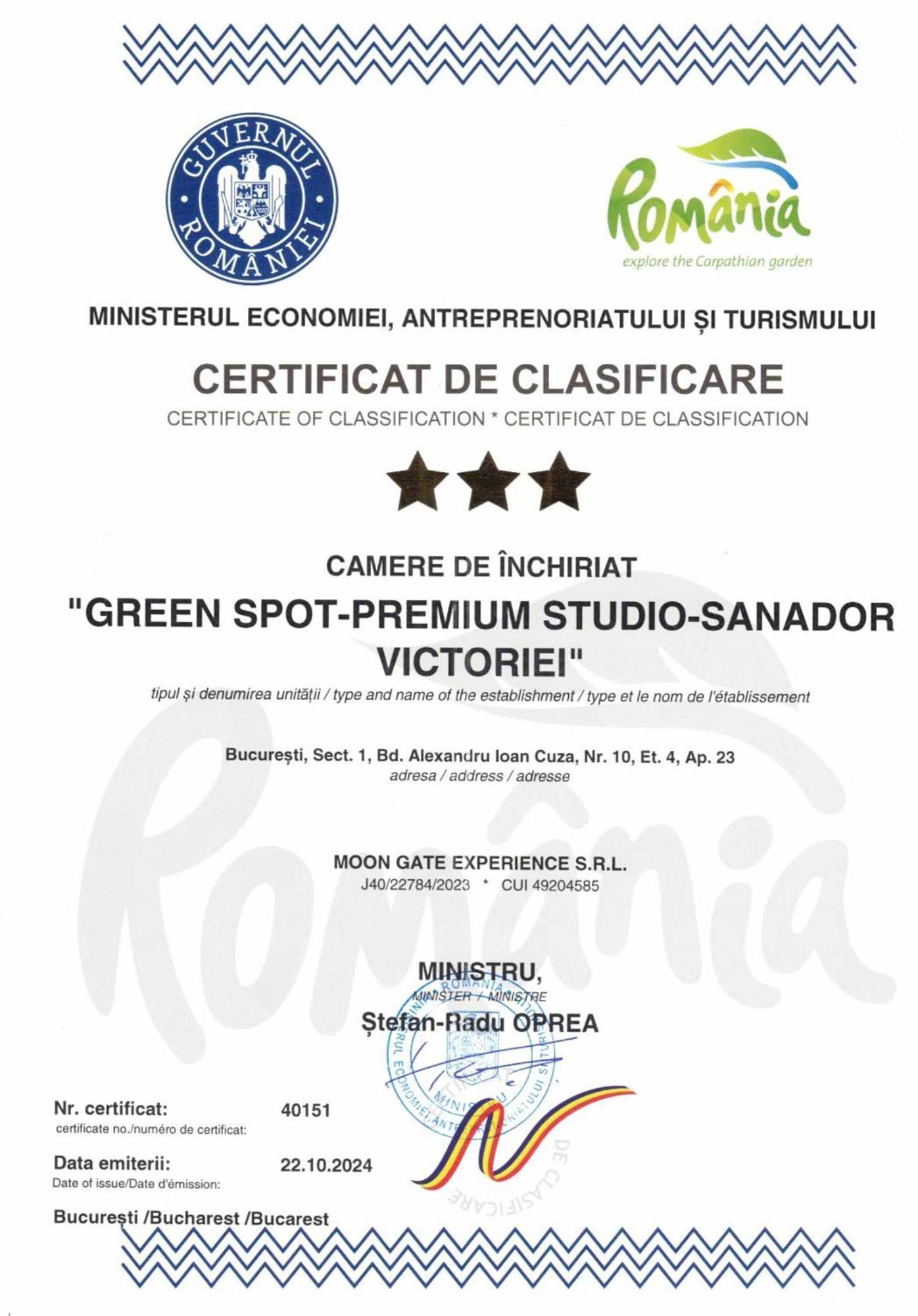 Green Spot - Premium Studio - Sanador Victoriei Bucharest Exterior photo